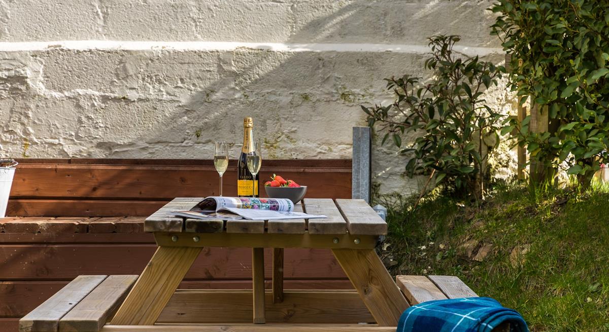 Pour yourself a glass of bubbles and soak up the afternoon sun.