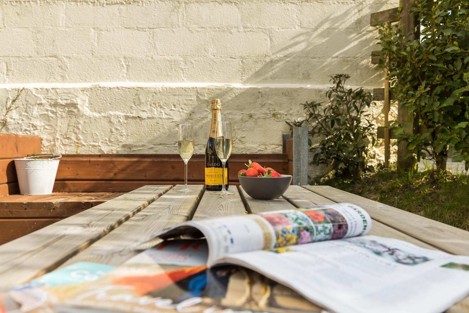 Enjoy peace and tranquillity in the garden.