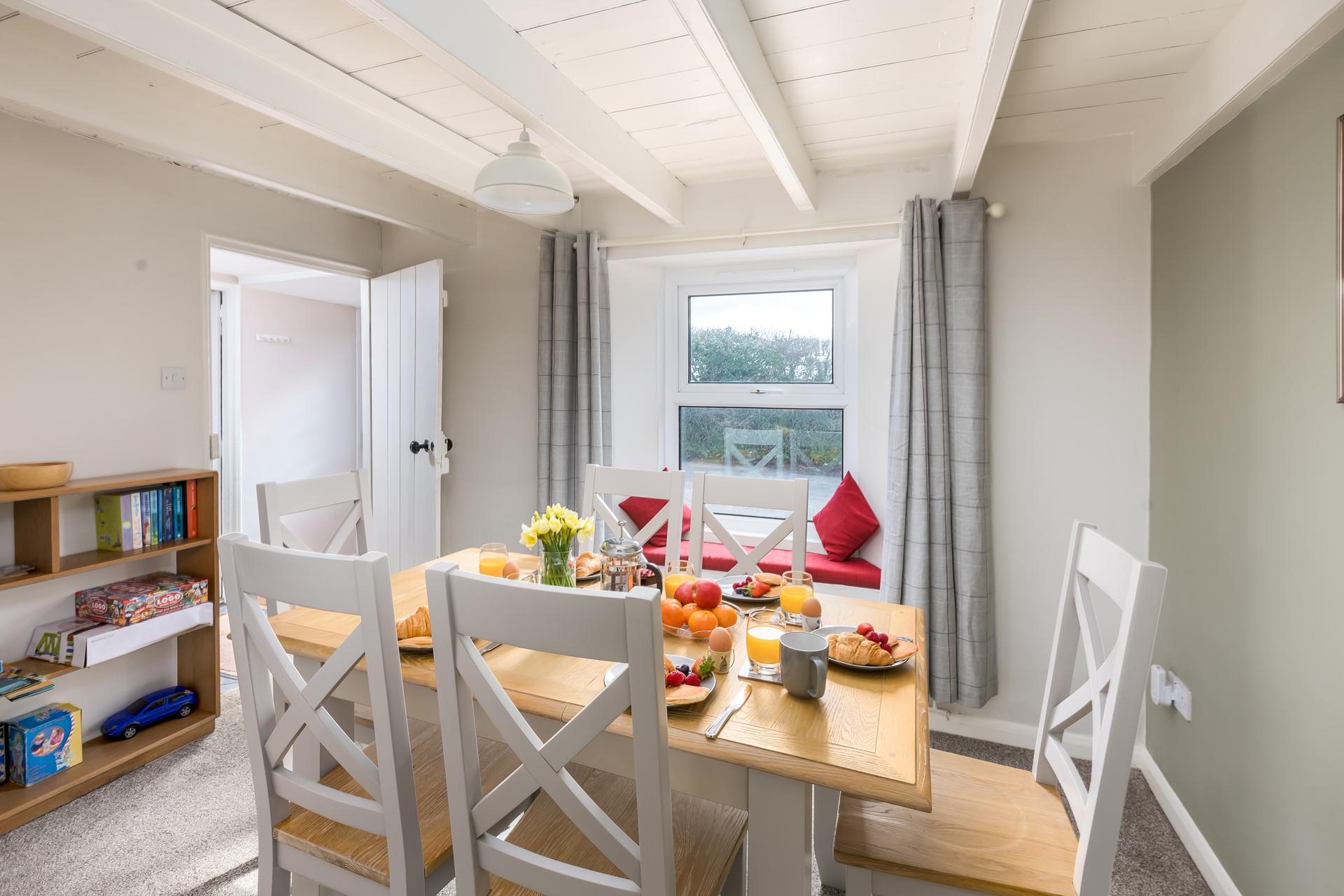 Gather the family around the dining table to spend quality time together at meal times.