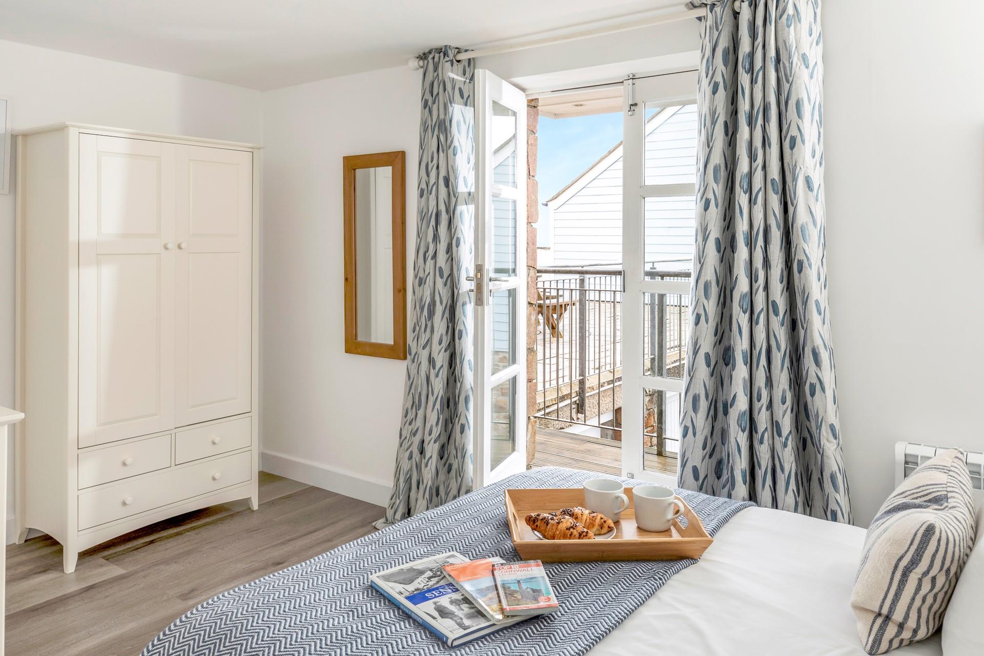 Sink into the soft sheets and drift off for a peaceful night's sleep.