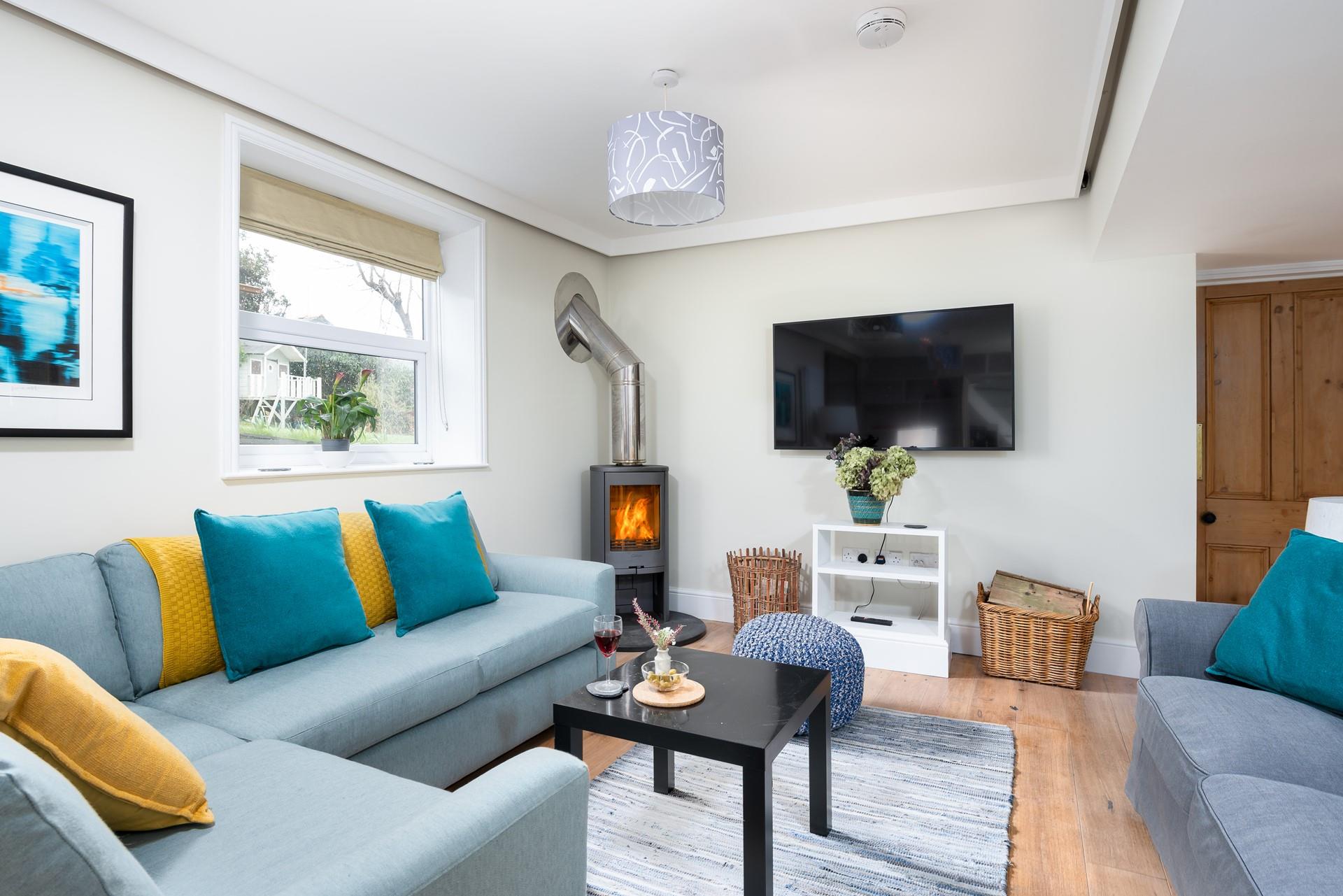 Light the woodburner and spend a cosy evening in front of the TV having a family movie night.