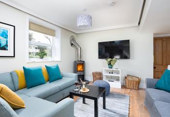 Light the woodburner and spend a cosy evening in front of the TV having a family movie night.