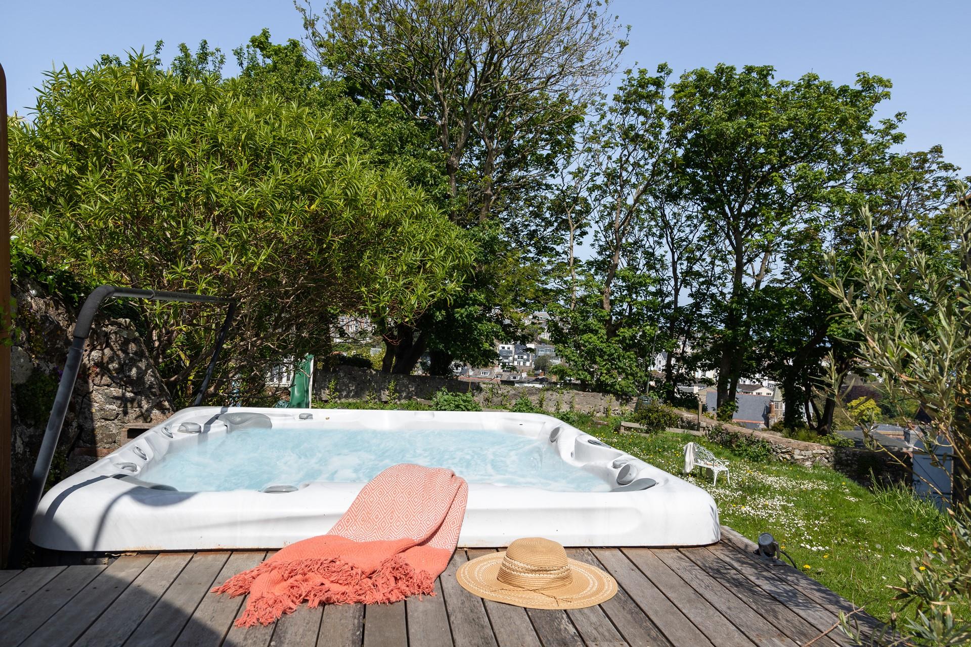 Anyone for a dip in the hot tub?