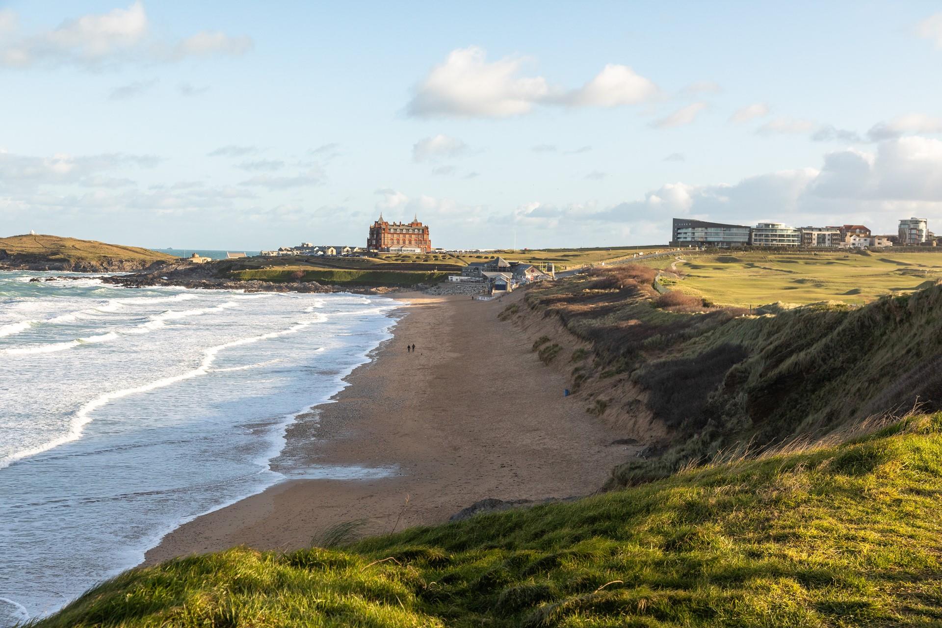 Nearby Fistral beach is world famous for surfing, holding competitions such as the popular Boardmasters Festival.