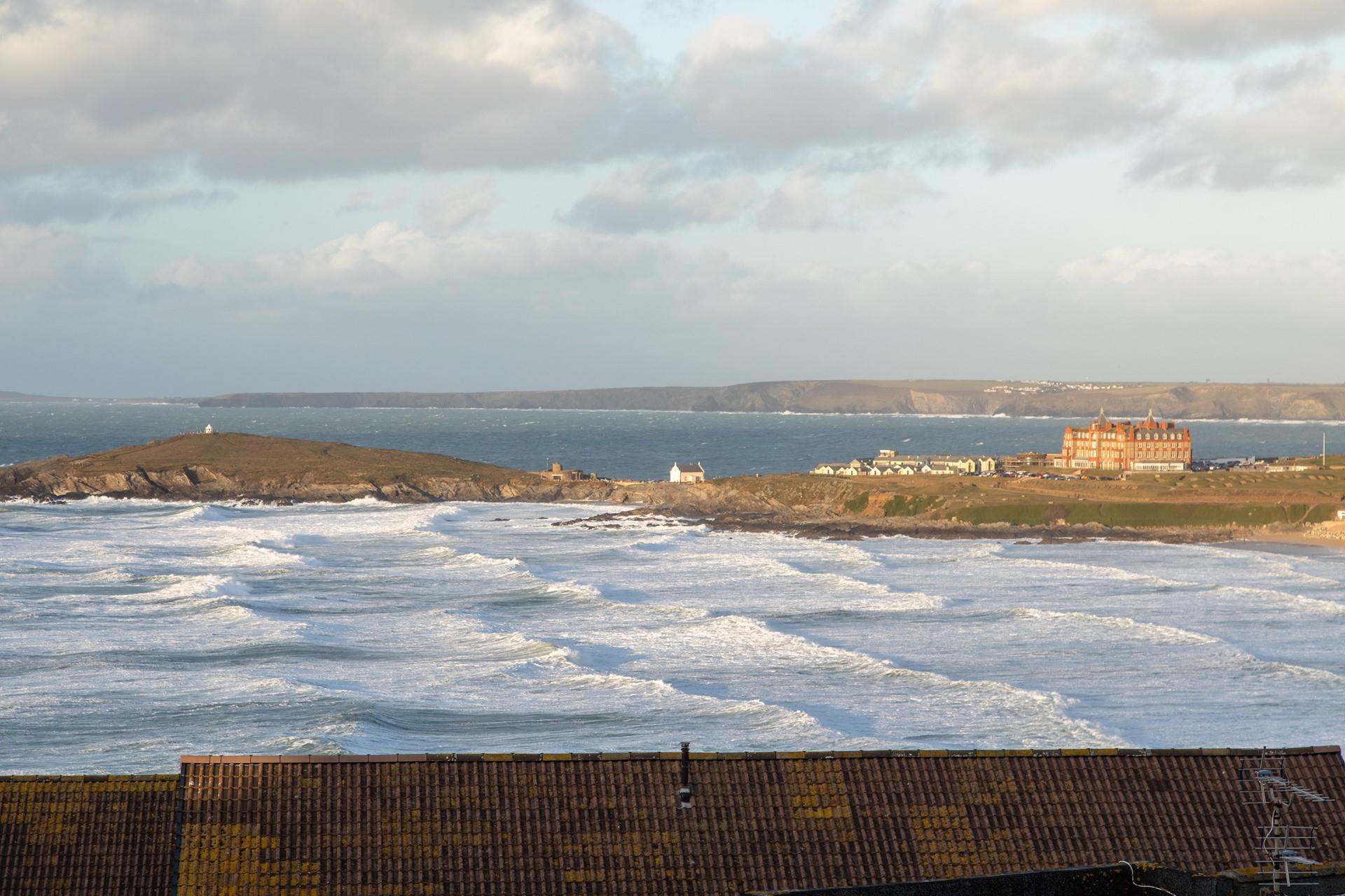 In the winter storm watch from the comfort of your apartment with a mug of hot chocolate in hand.