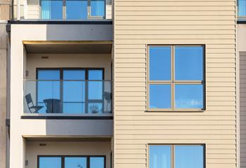 The bonus of the balcony means you can sit and watch the sun come down each evening with a glass of wine.