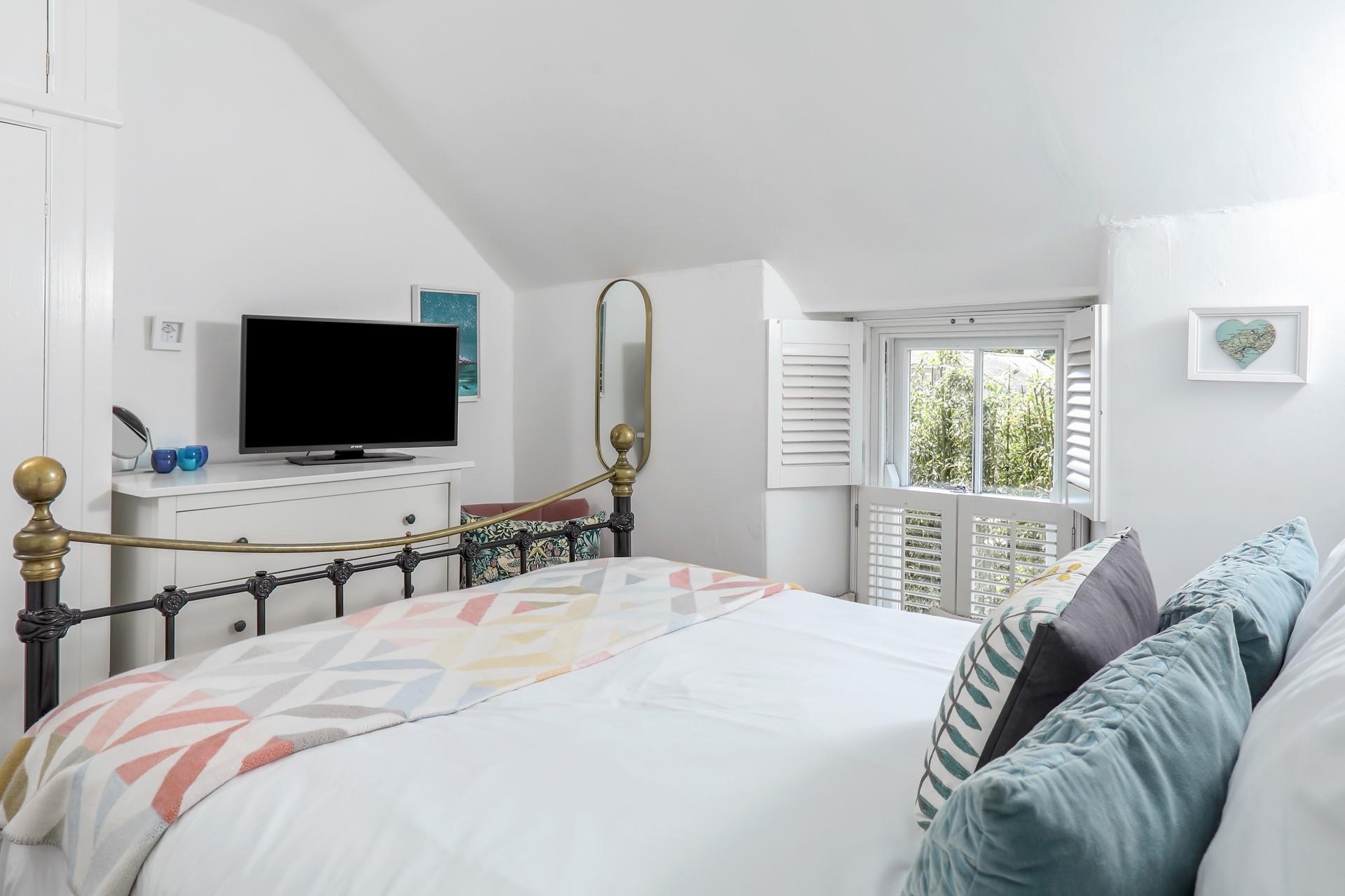 Open the shutters and let the morning light flood in.