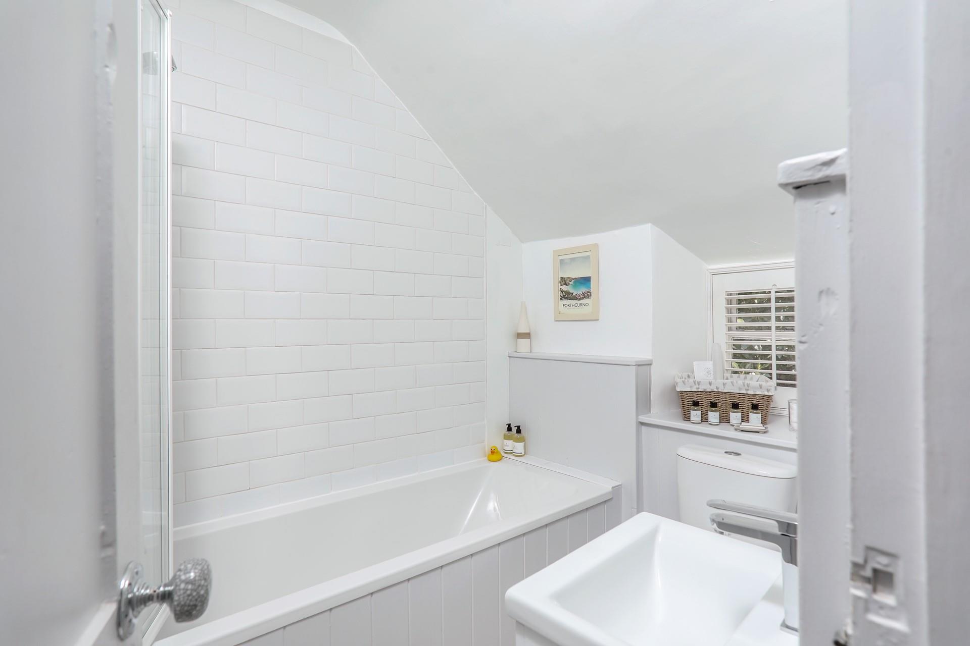 Relax and unwind in a hot bubble bath on a chilled evening.