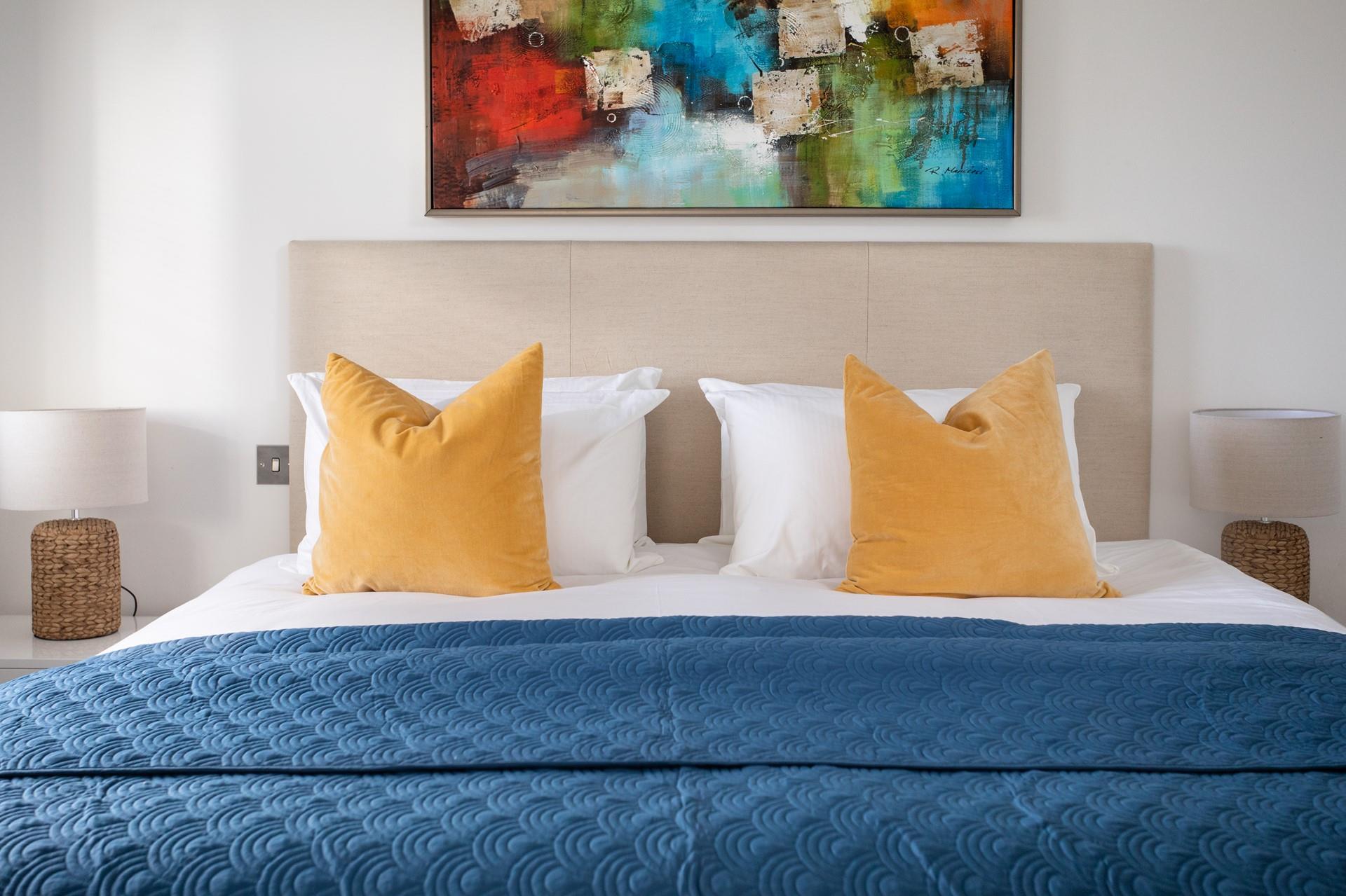 Plush pillows and a comfortable mattress will help you unwind after an exciting day exploring Mevagissey!