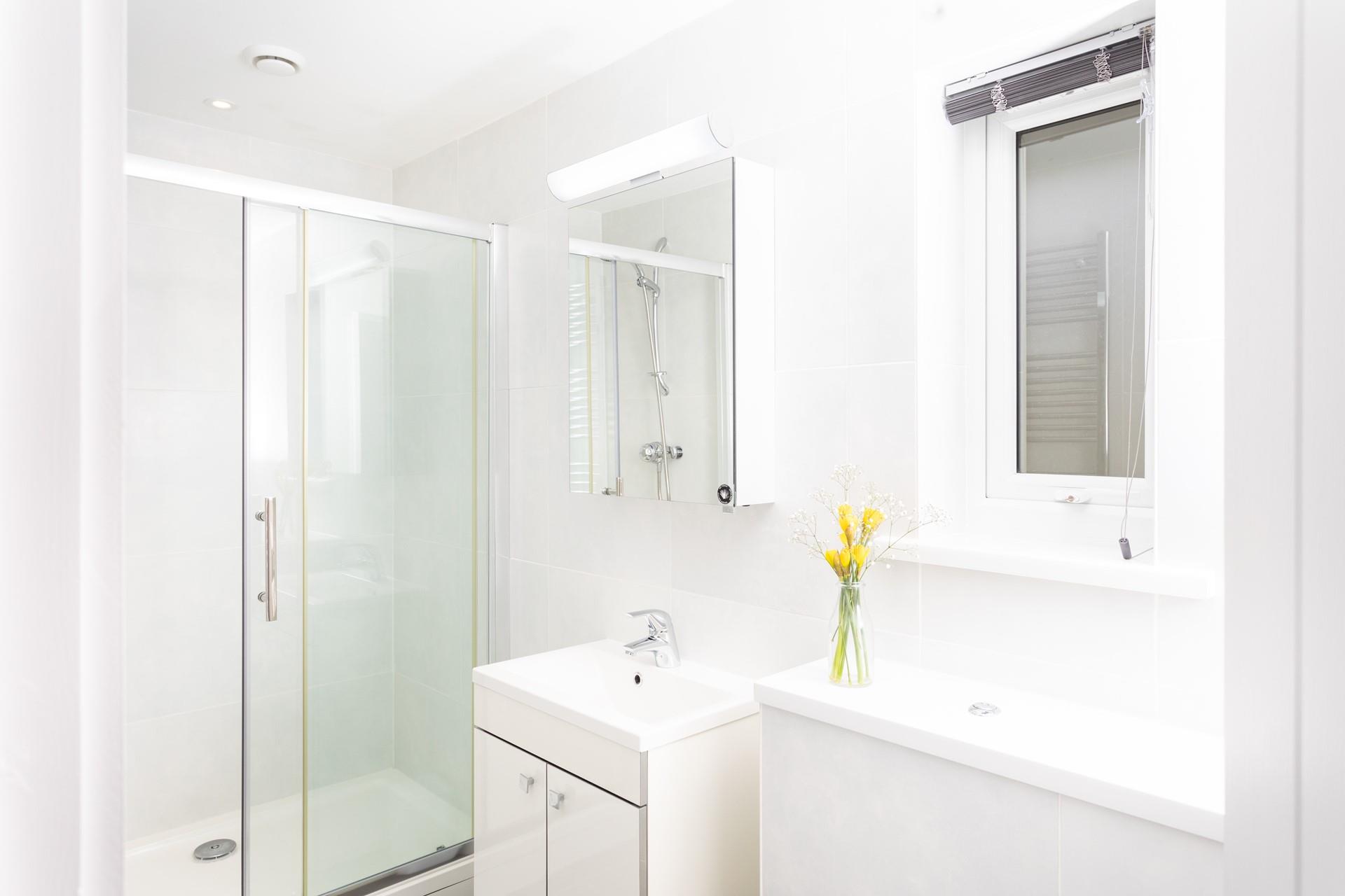 Bedroom 1 benefits from an en suite, providing additional space and privacy for the whole family to get ready.