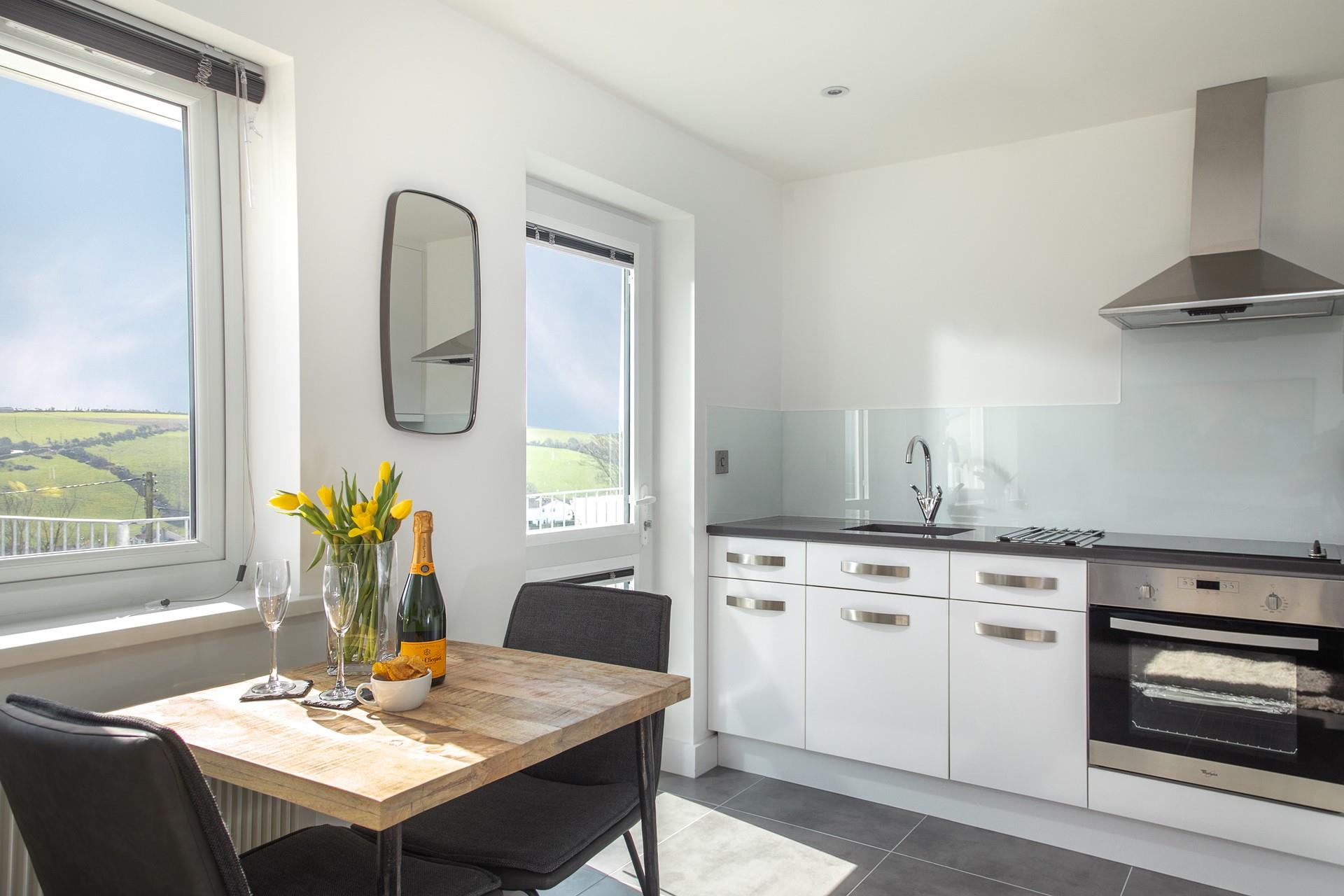 Enjoy a meal together or wander down to Mevagissey and make the most of the restaurants there!