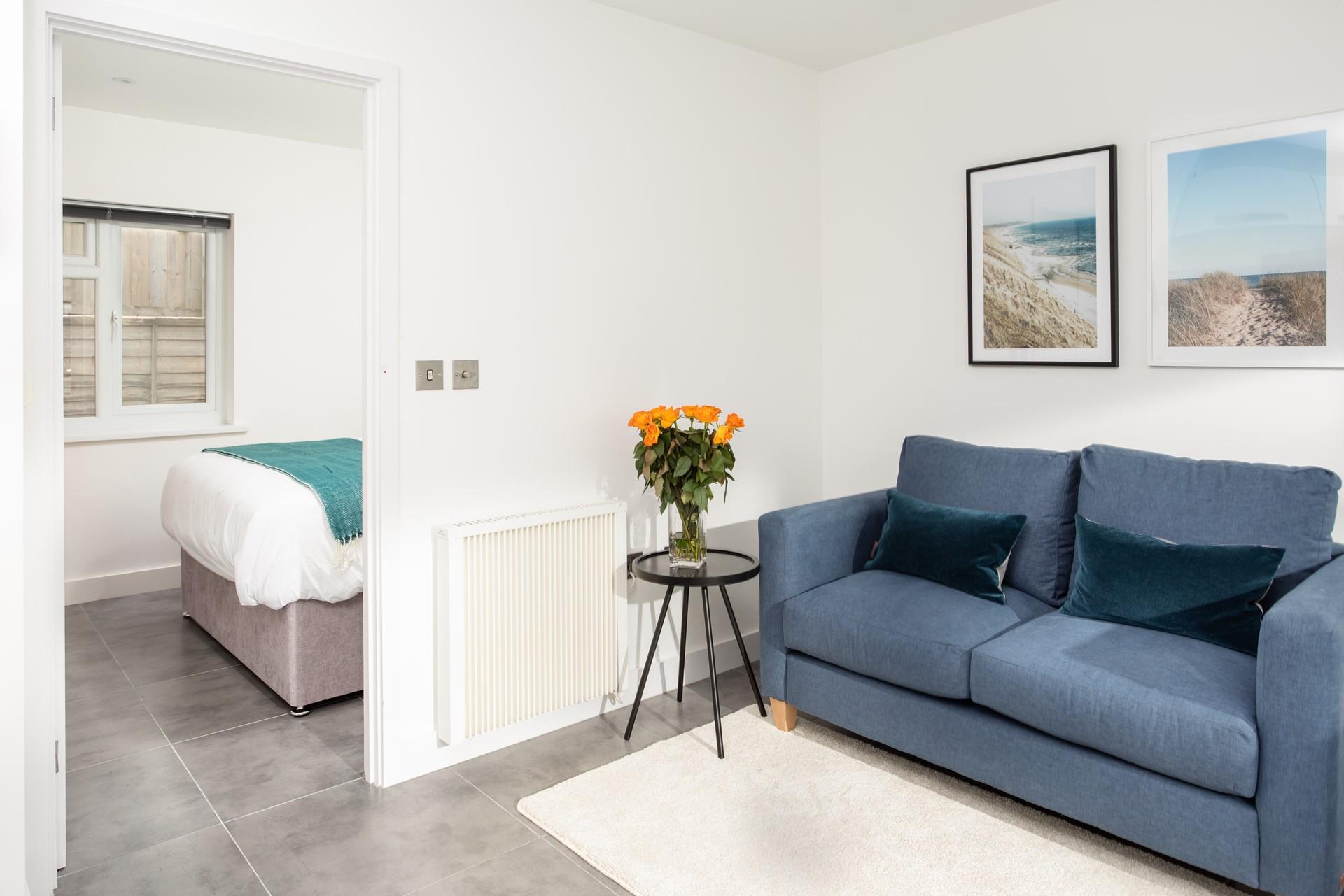 Bold colours and quality furnishings have created a stylish and soothing space to unwind in.