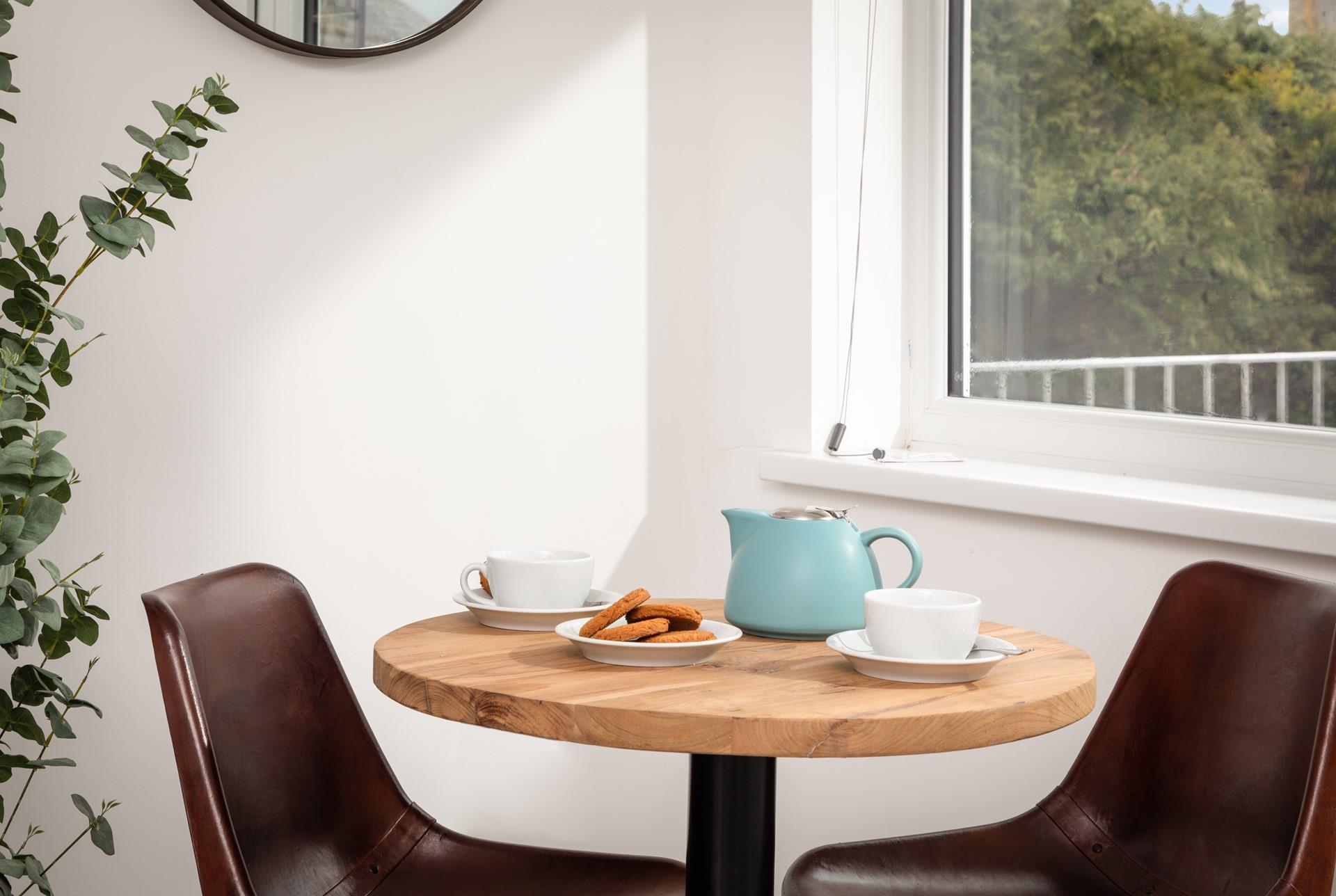 Enjoy an afternoon cuppa whilst gazing out the window at the views beyond.