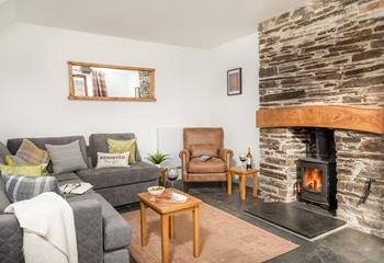Sink into the cosy sofas and spend the evening in front of the flickering woodburner.