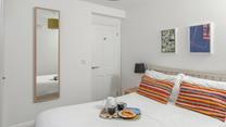 The comfortable double bed offers a peaceful night's sleep, leaving you rested and ready for the day ahead.