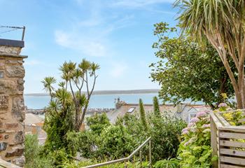 Enjoy sea views across St Ives Bay.