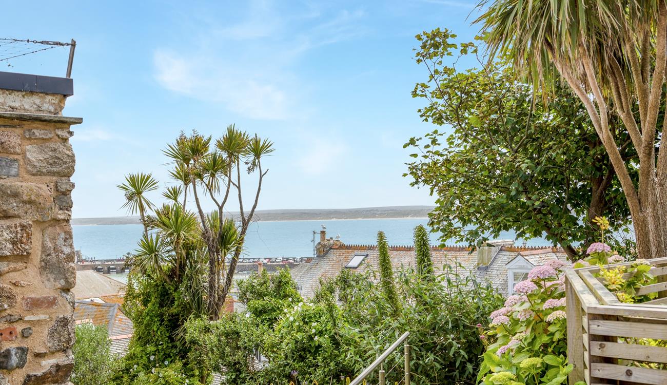 Enjoy sea views across St Ives Bay.