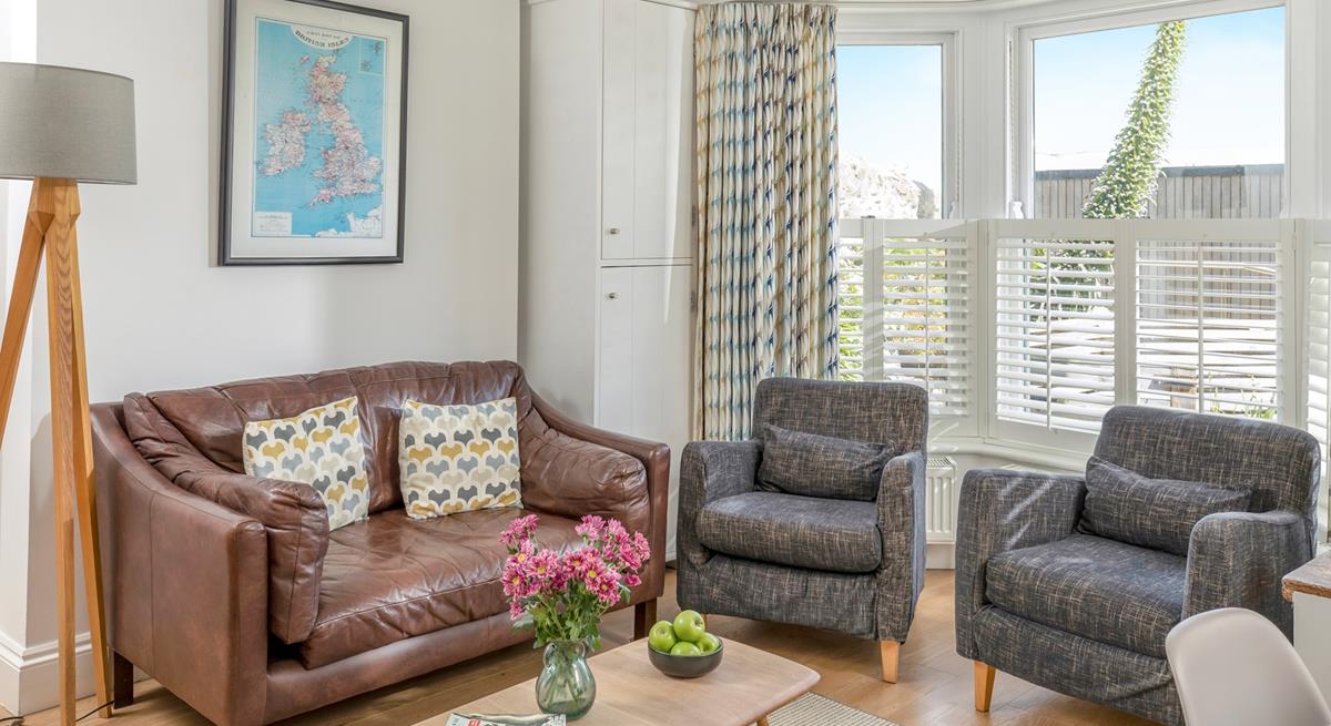 Snuggle down on the sumptuous sofa after a busy day exploring Cornwall's rugged coastline.