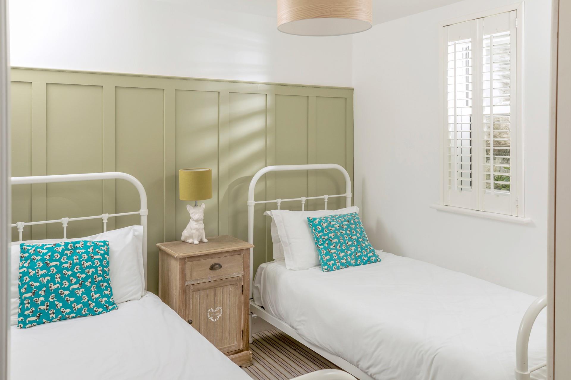 The twin bedroom is perfect for both kids or friends sharing.