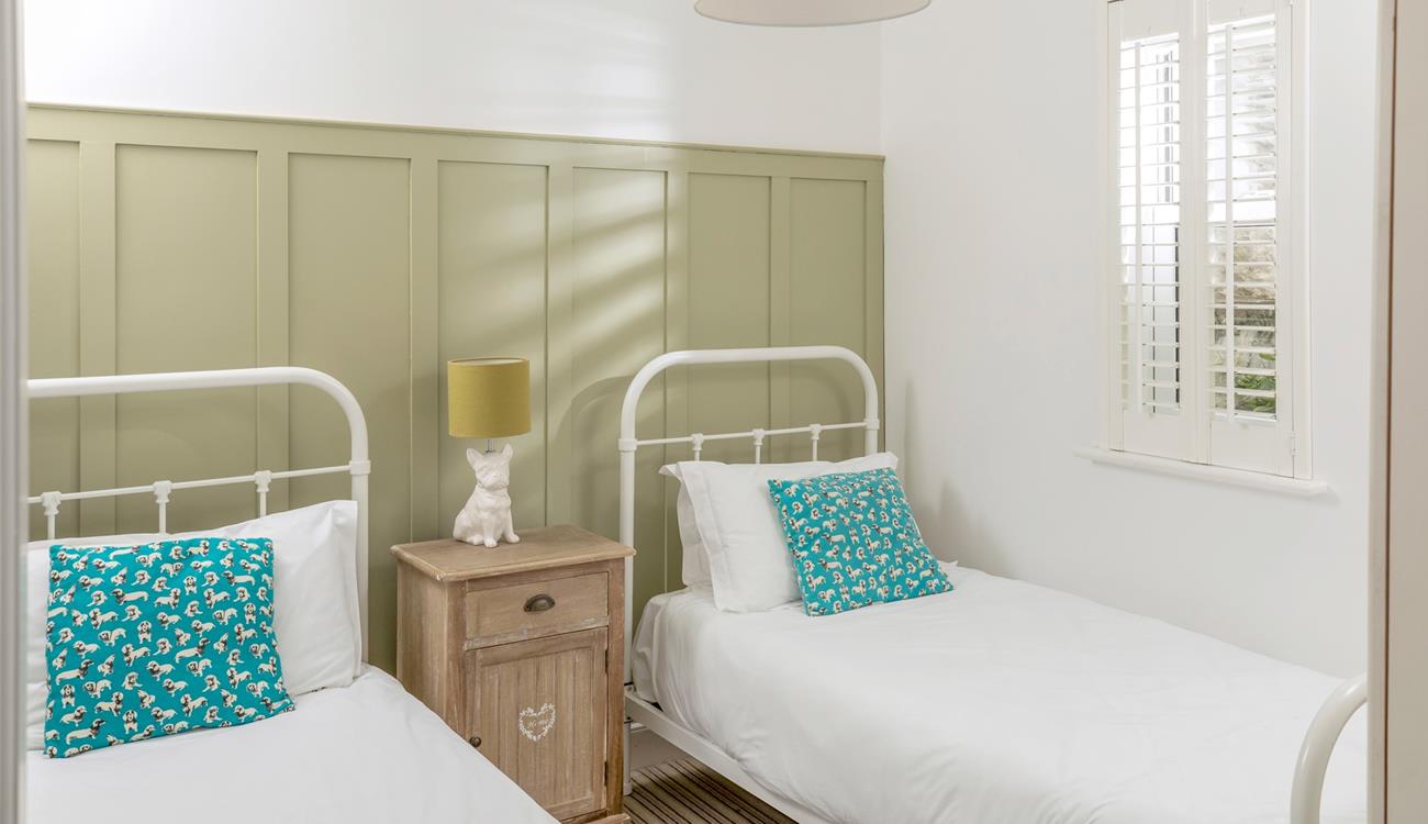 The twin bedroom is perfect for both kids or friends sharing.