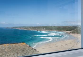 You will never tire of the stunning views of Sennen's golden sands.