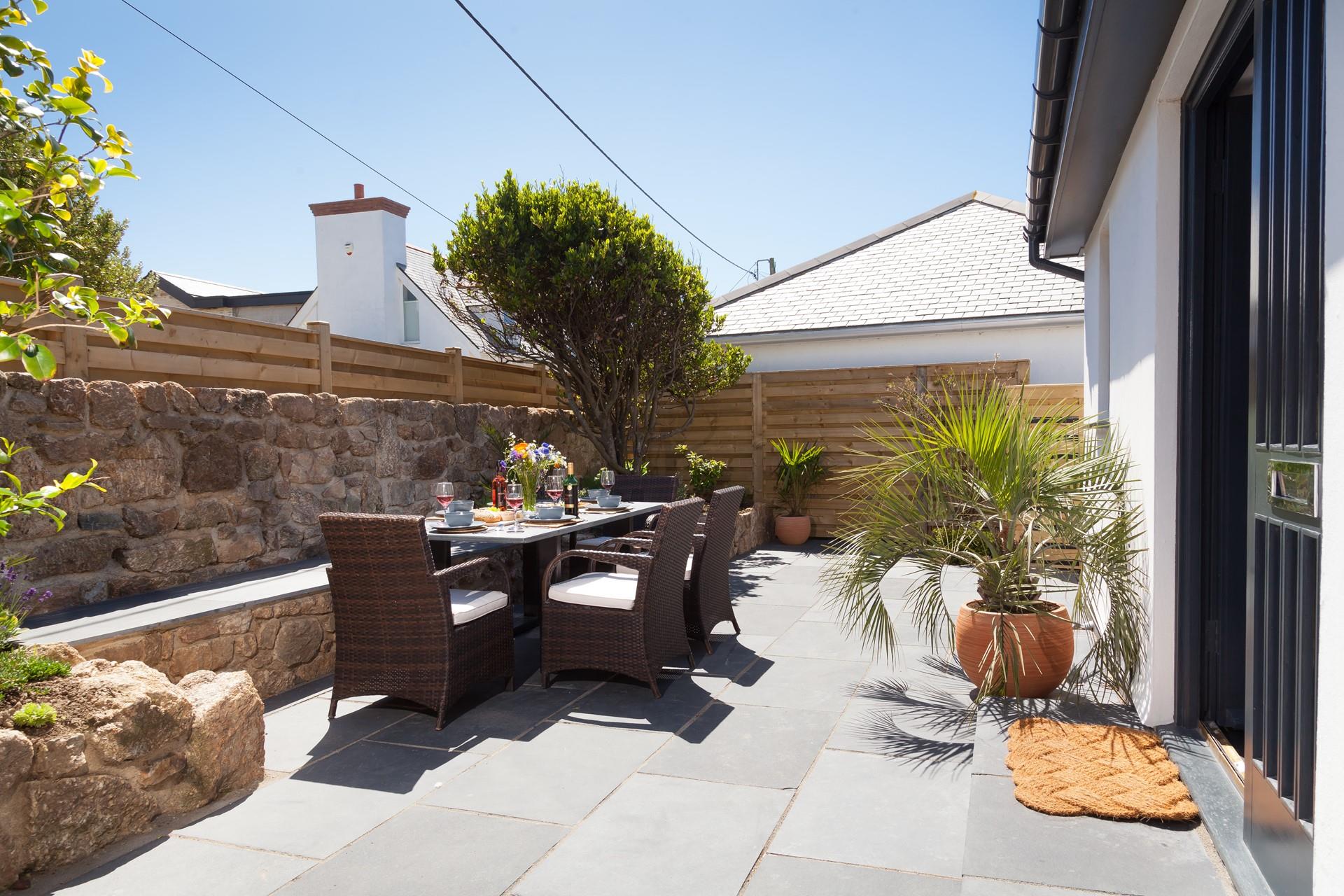 Plenty of space outside for soaking up the sun.