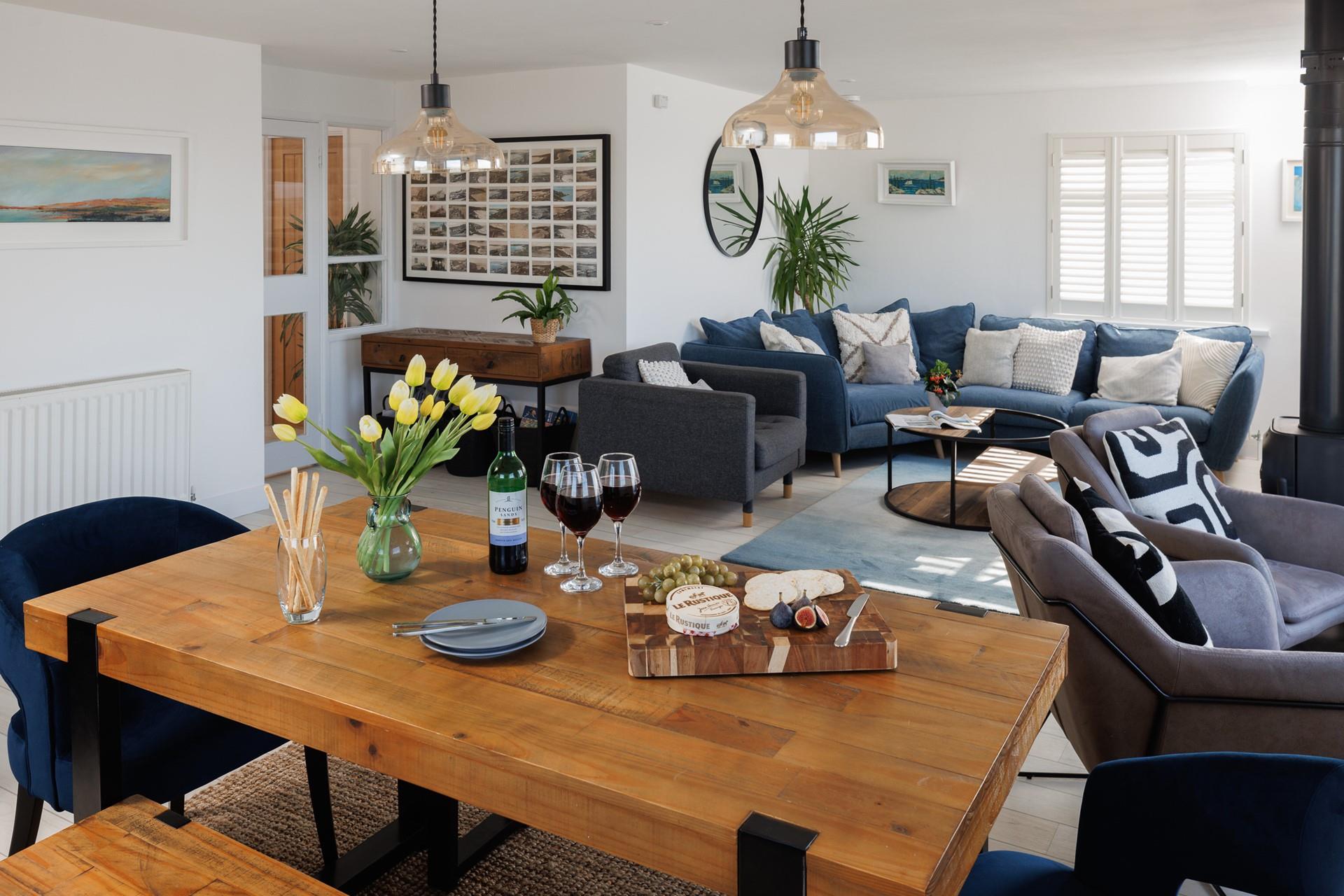 Spend quality time together in the open plan living area.