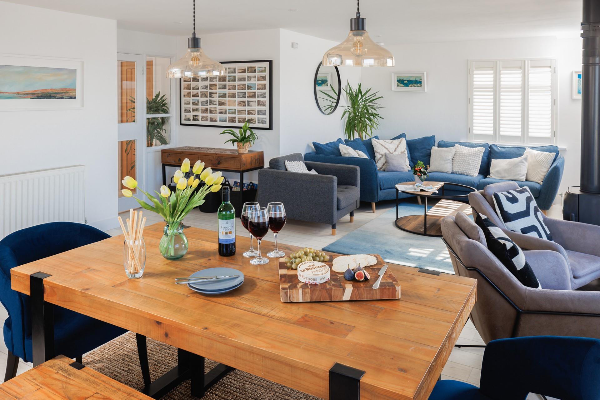 Spend quality time together in the open plan living area.