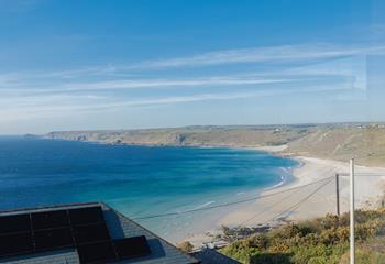 The soft, pale sands of Sennen's beach are a short stroll away!