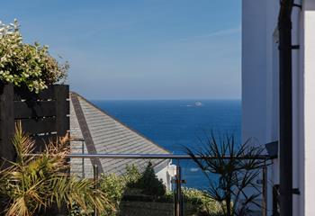 Far-reaching views stretch across the magnificent south coast of Cornwall.