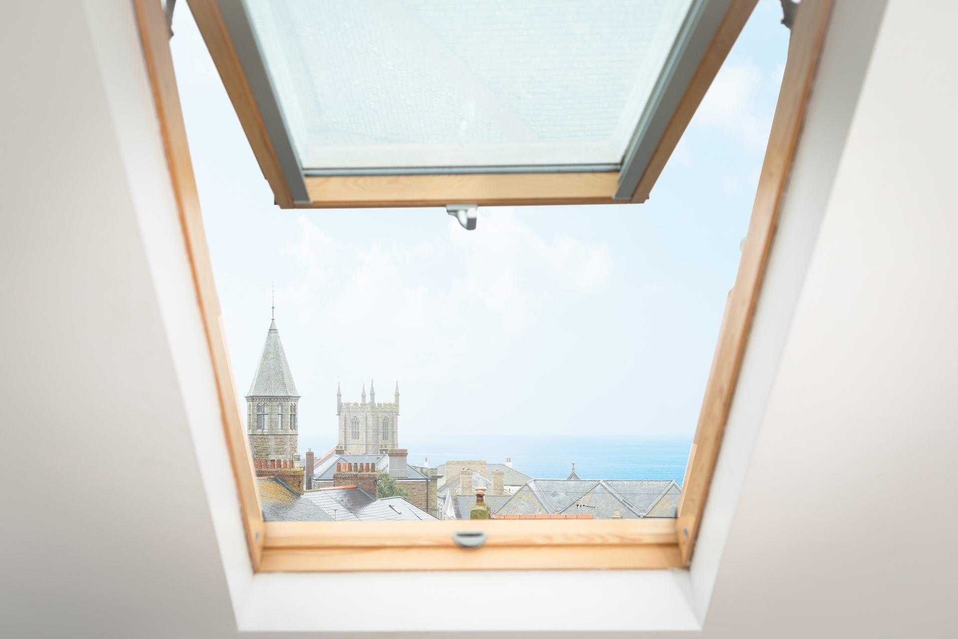 Wake up in the morning and let the sunlight flood the bedroom.