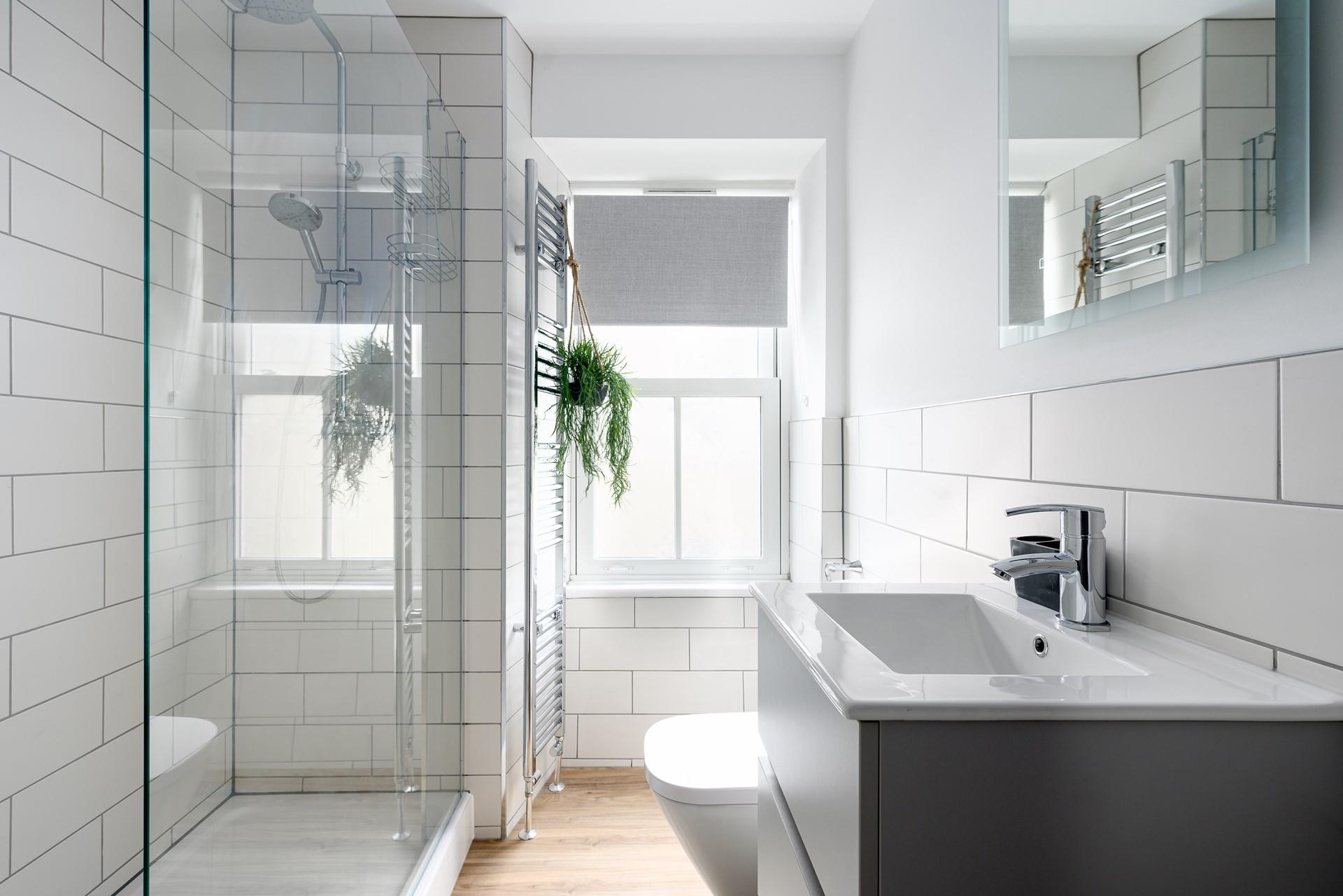 Take a relaxing shower after a day of exploring.