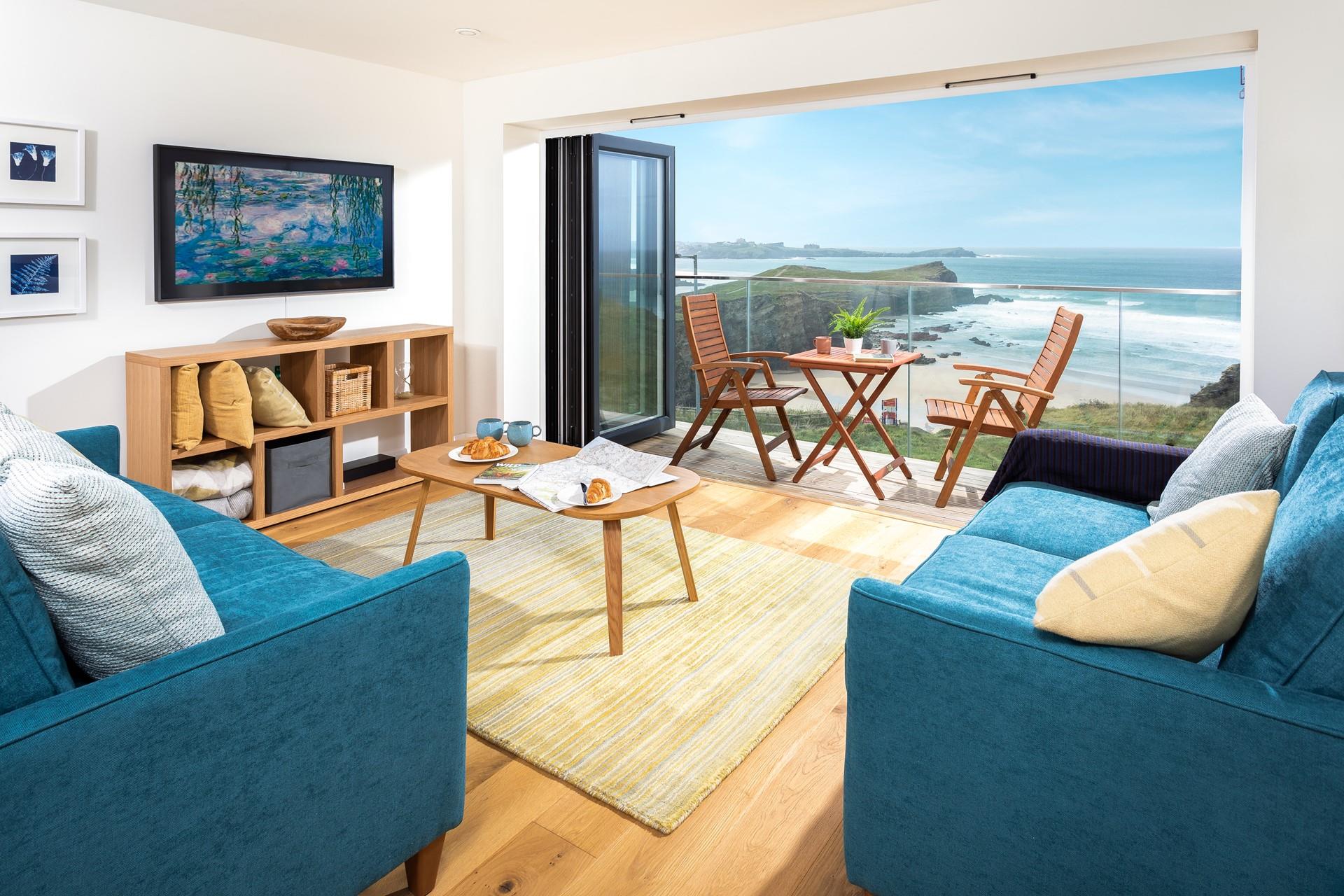 Sit and take in the spectacular views from the comfort of the living area.