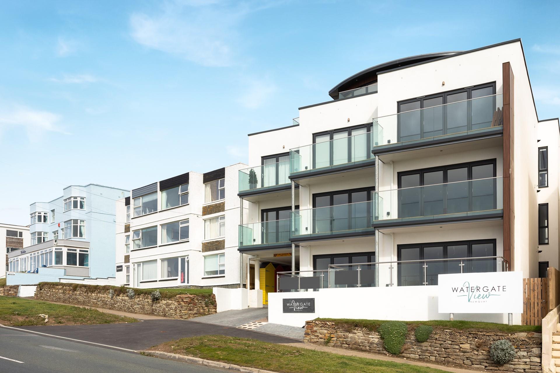Watergate View is a new development, with an underpass that leads to the car park at the rear.