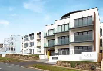 Watergate View is a new development, with an underpass that leads to the car park at the rear.