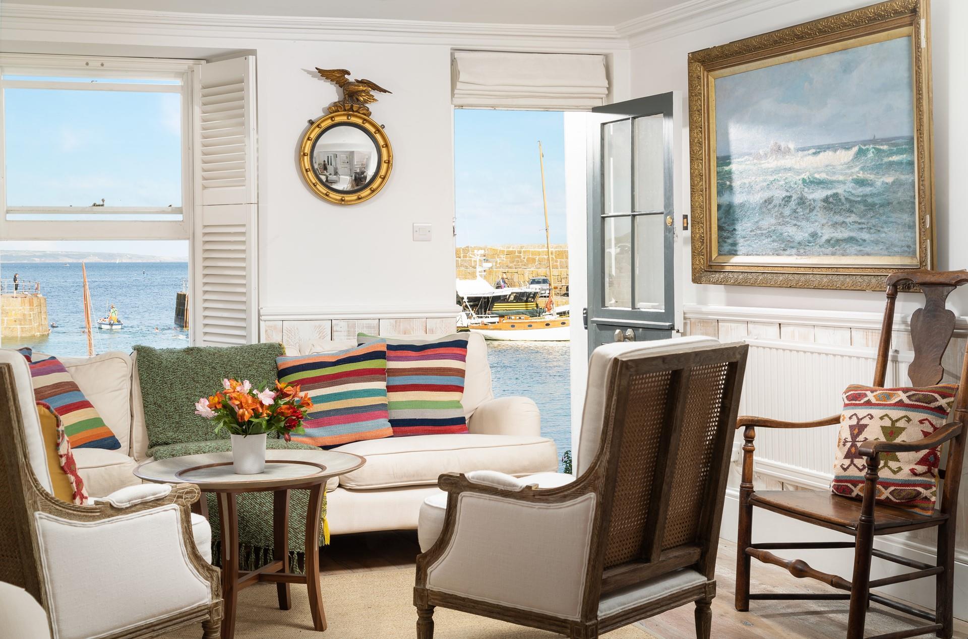 The beautiful furnishings combined with jaw-dropping views of the harbour make for a perfect coastal retreat.