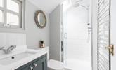 Though compact the shower room has been carefully and thoughtfully designed to maximize space. - Thumbnail Image