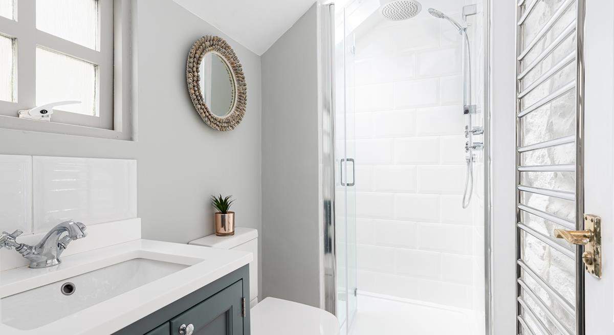 Though compact the shower room has been carefully and thoughtfully designed to maximize space.