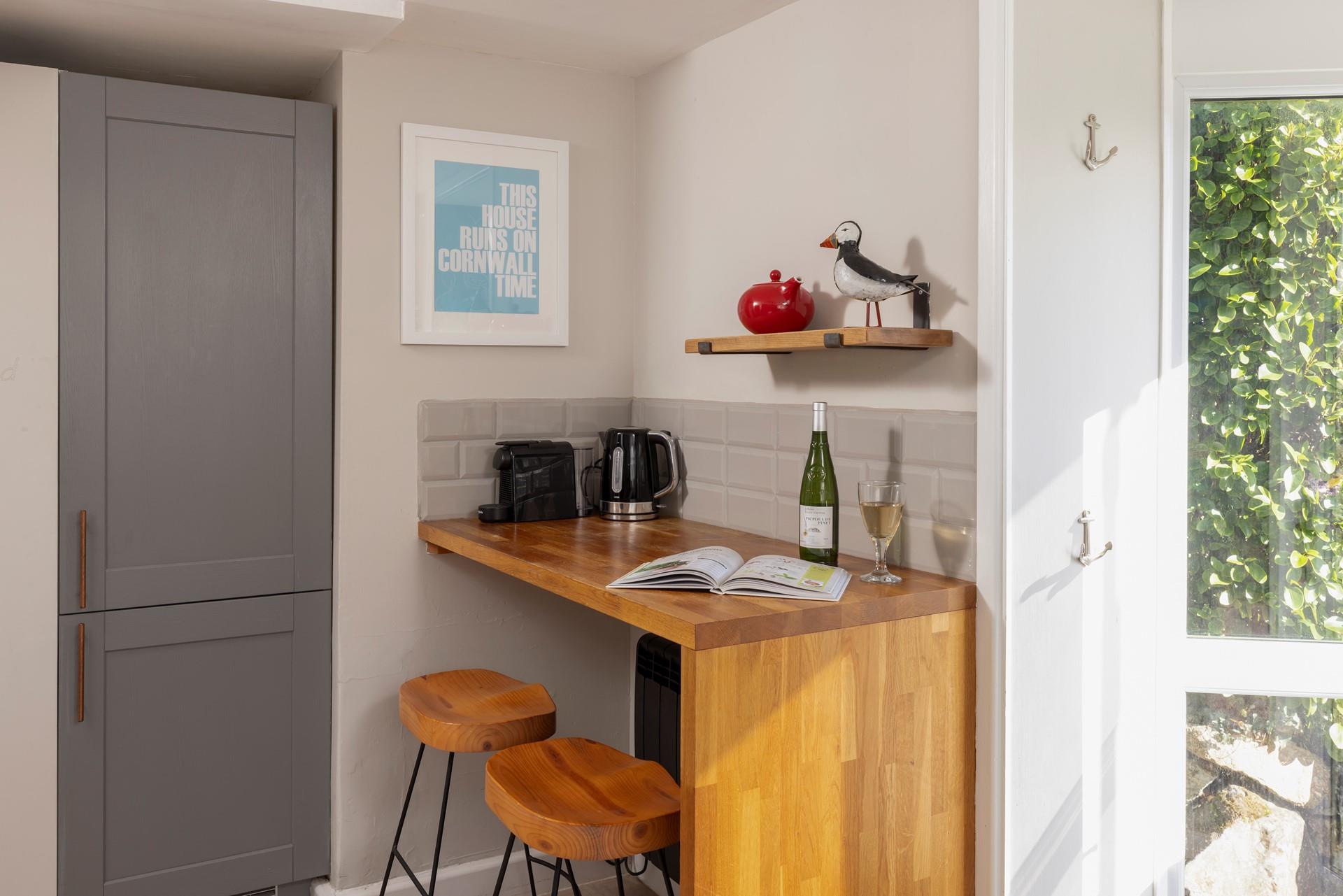 Pour yourself a glass of something cold to enjoy on the patio.