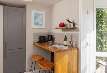 Pour yourself a glass of something cold to enjoy on the patio.