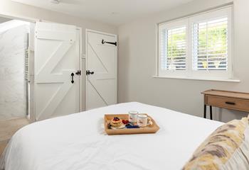 The bedroom provides you with a cosy sanctuary to rest your head at night.