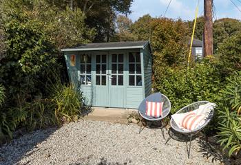 Soak up the sun in the garden each afternoon.