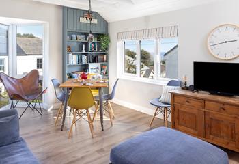 After spending the day walking to the coast path and discovering some Cornish coves, come back for a cosy evening in.