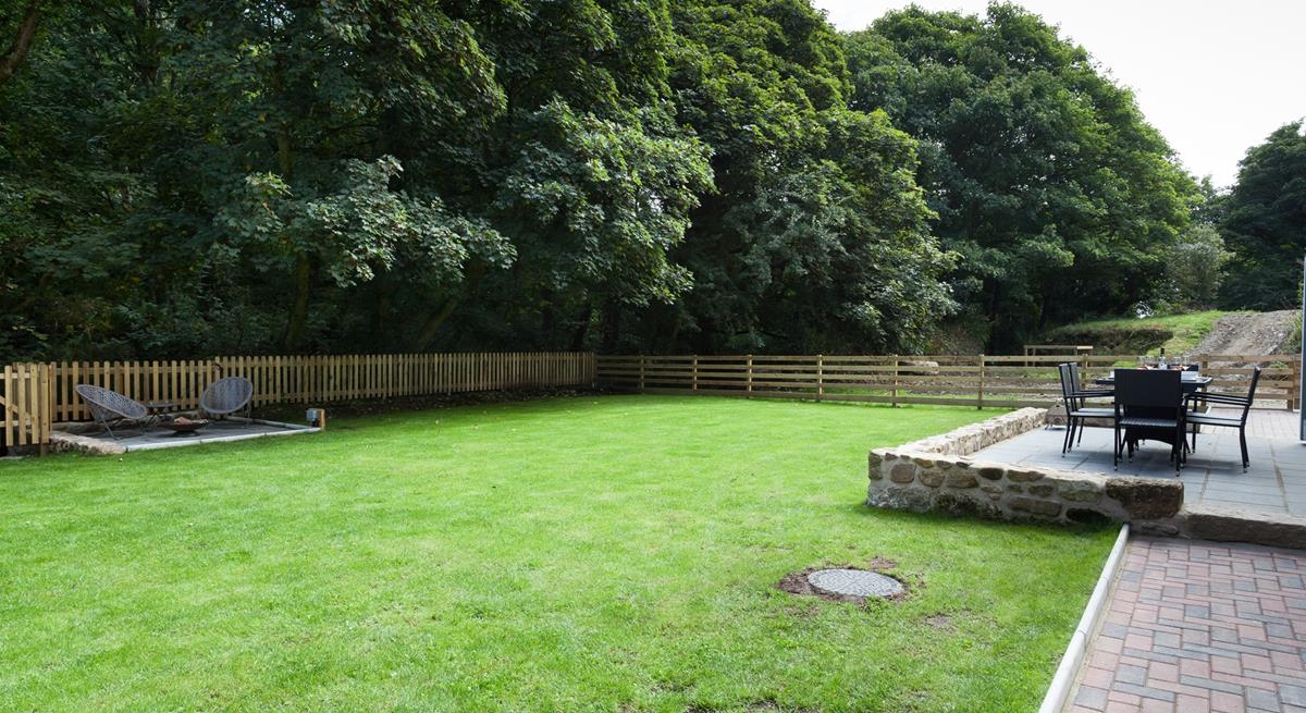 The large garden offers endless fun on long summer evenings.