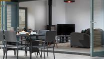 Open the bi-fold doors and take your evening meal outside on a summer's evening.