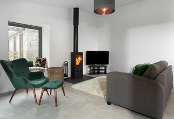 Listen to the crackling of the woodburner whilst you relax in the cosy sitting room.