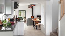 The kitchen is modern and well-equipped for cooking up a storm.