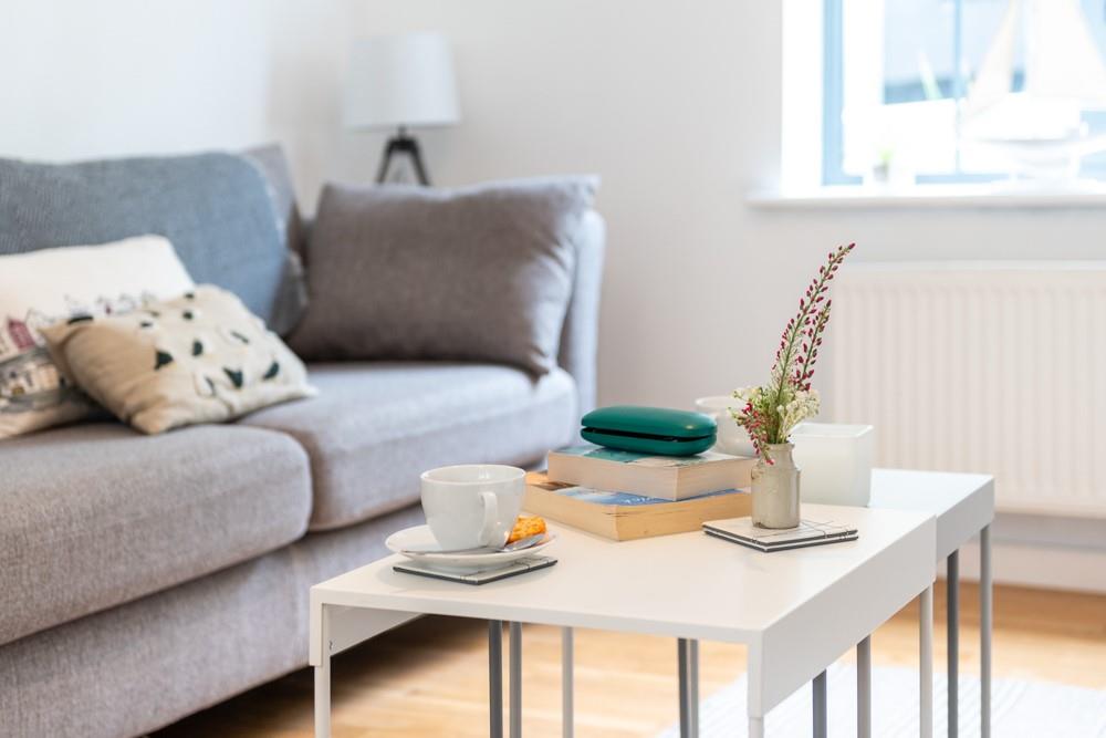 Climb out of bed for your morning coffee and make a plan for the day over breakfast.