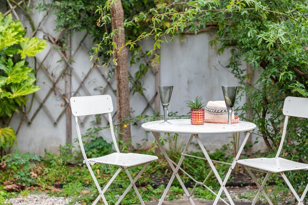 Soak up the last of the evening sun in the garden sipping a glass of Pimm's as the sun goes down.