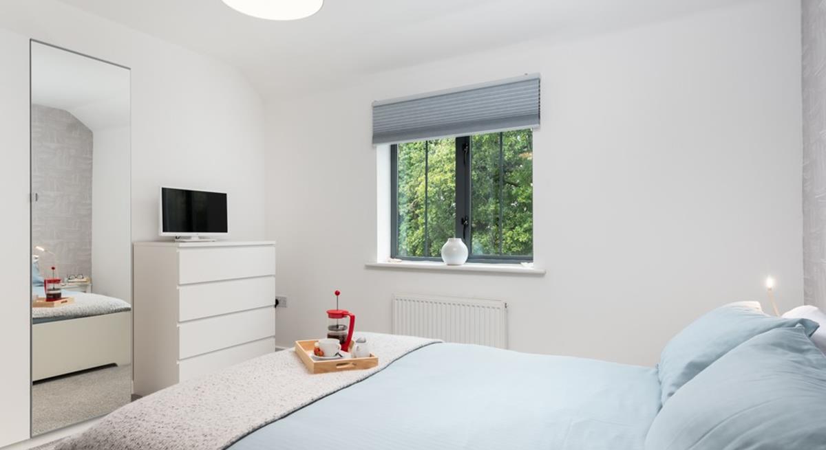 Treat yourself to your morning cuppa in bed before heading out for a day spent swimming in the sea and sunbathing on the beach.